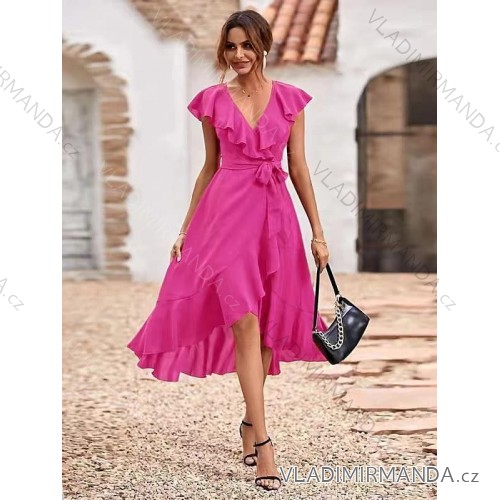 Elegantes ärmelloses Sommerkleid für Damen (Einheitsgröße S/M) ITALIAN FASHION IMD22351 rosa S/M