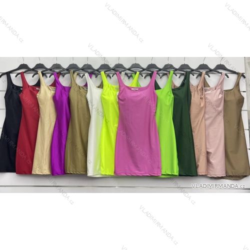 Kleid mit 3/4 Ärmeltasche für Damen (uni sl) ITALIAN Fashion IMWD20527