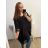 Tunika s přívěškem dlouhý rukáv dámská nadrozměr (XL/2XL ONE SIZE) ITALSKÁ MÓDA IM322469 4XL / 5XL weiß