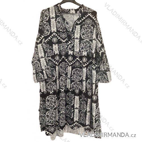 Langes, dehnbares, ärmelloses Sommerkleid für Damen (S / M / L ONE SIZE) ITALIAN FASHION IMWC222492
