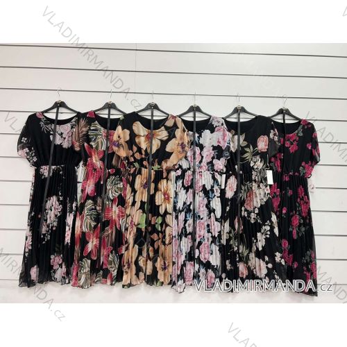 Kleid mit Knöpfen und geknöpften Damen (uni s-m) ITALIAN FASHION IM2203948