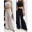 Elegantes Sommerhosen-Set und Damenoberteil (S / M ONE SIZE) ITALIAN FASHION IMWG221626