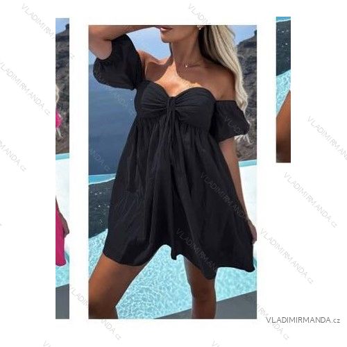 Carmen Sommer Sommer Schulterkleid (UNI S / M) ITALIENISCHE MODE IMWB22LAURA