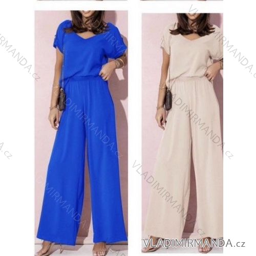 Elegantes Sommerhosen-Set und Damenoberteil (S / M ONE SIZE) ITALIAN FASHION IMWG221626