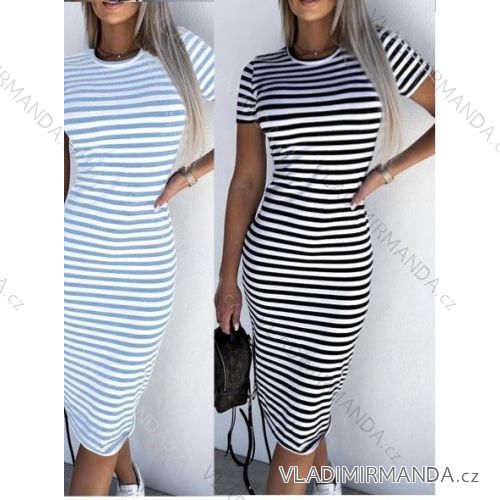 Kurzärmliges Sommerkleid für Damen (S / M ONE SIZE) ITALIAN FASHION IMWB22017