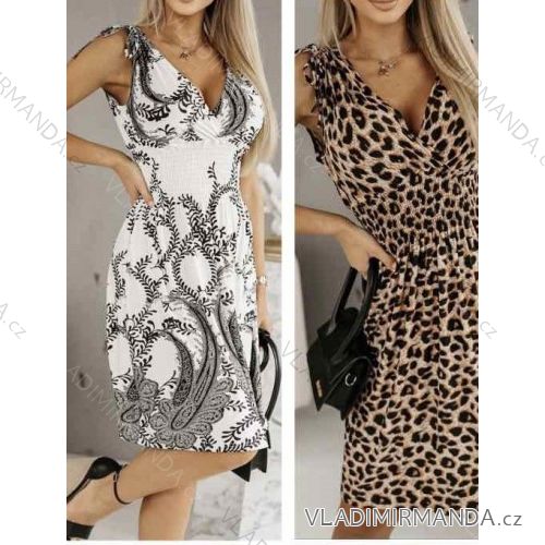 Sommer Kurzarm Sommerkleid (S / M ONE SIZE) ITALIENISCHE MODE IMWY21019