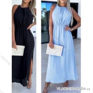Šaty dlouhé letní na ramínka dámské (S/M ONE SIZE) ITALSKÁ MÓDA IMWB23367