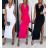 Langes, elegantes, ärmelloses Damenkleid (Einheitsgröße S/M) ITALIAN FASHION IMWE232087