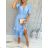 Langes, elegantes Kurzarmkleid für Damen (Einheitsgröße S/M) ITALIAN FASHION IMWE232104
