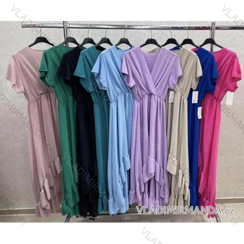 Sommerkleid Carmen aus Musselin für Damen (Einheitsgröße S/M) ITALIAN FASHION IMWE231506