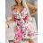 Sommerkleid Carmen aus Musselin für Damen (Einheitsgröße S/M) ITALIAN FASHION IMWE231506