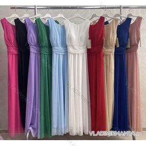 Elegantes, langes, ärmelloses Sommerkleid für Damen (Einheitsgröße S/M) ITALIAN FASHION IMWKK232172