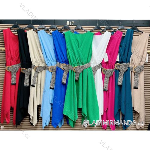 Ärmelloses Träger-Sommerkleid für Damen (Einheitsgröße S/M) ITALIAN FASHION IMWGM232181