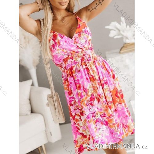 Sommerkleid Carmen aus Musselin für Damen (Einheitsgröße S/M) ITALIAN FASHION IMWE231506