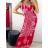 Šaty košilové dlouhý rukáv dámské (S/M ONE SIZE) ITALSKÁ MODA IMB23H03 M / L schwarz