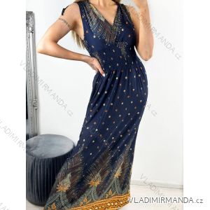 Šaty letní icecool bez rukávu dámské (M/L, XL/2XL) AINUOSI  ITALSKÁ MODA IMB237721