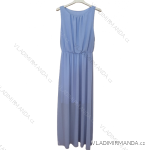 Langes, elegantes, ärmelloses Sommerkleid für Damen (Einheitsgröße S/M) ITALIAN FASHION IMWE231507