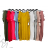 Shirt verlängert 3/4 Langarm Damen (L/XL/2XL ONE SIZE) ITALIAN FASHION IM423025 4XL / 5XL schwarz