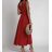 Langes, elegantes, ärmelloses Partykleid für Damen (Einheitsgröße S/M) ITALIAN FASHION IMWE232099/DUR S/M Beige
