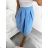 Mittellanger Rock für Damen (Einheitsgröße S/M) ITALIAN FASHION IMM23HG4911/DU Dunkelrosa