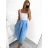 Mittellanger Rock für Damen (Einheitsgröße S/M) ITALIAN FASHION IMM23HG4911/DU Dunkelrosa