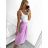 Mittellanger Rock für Damen (Einheitsgröße S/M) ITALIAN FASHION IMM23HG4911/DU Dunkelrosa