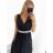 Šaty letní na ramínka dámské (S/M ONE SIZE) ITALSKÁ MÓDA IMPBB22B21841 weiß S / M
