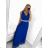 Šaty letní na ramínka dámské (S/M ONE SIZE) ITALSKÁ MÓDA IMPBB22B21841 weiß S / M