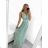 Langes, elegantes, ärmelloses Partykleid für Damen (S/M EINHEITSGRÖSSE) ITALIAN FASHION IMPSH223598/DU Rot