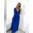 Langes Partykleid für Damen mit Trägern (S/M EINHEITSGRÖSSE) ITALIAN FASHION IMPSH243677 Beige S/M