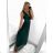 Langes Partykleid für Damen mit Trägern (S/M EINHEITSGRÖSSE) ITALIAN FASHION IMPSH243677 Beige S/M