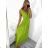 Langes Partykleid für Damen mit Trägern (S/M EINHEITSGRÖSSE) ITALIAN FASHION IMPSH243677 Beige S/M