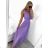 Langes Partykleid für Damen mit Trägern (S/M EINHEITSGRÖSSE) ITALIAN FASHION IMPSH243677 Beige S/M