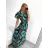 Damen-Sommerkleid mit langen Ärmeln (S/M, L/XL Einheitsgröße) VISKOSE AINUOSI FRENCH FASHION FMPZM23A081-6