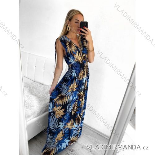 Ärmelloses langes Sommerkleid für Damen (Einheitsgröße S/M) ICECOOL AINUOSI FRENCH FASHION FMPZM23023-4