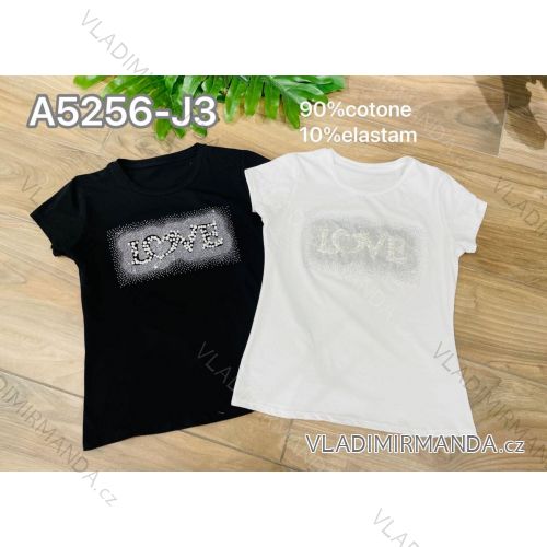 T-Shirt Kurzarm Frauen (UNI S-M) ITALIENISCHE MODE IMM20330