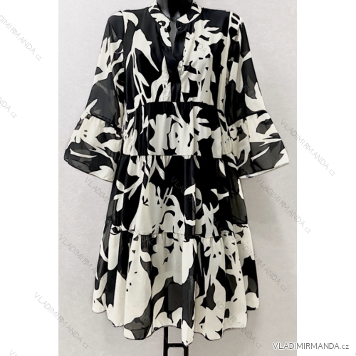 Sommerkleid Carmen aus Musselin für Damen (Einheitsgröße S/M) ITALIAN FASHION IMWE231506