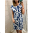Kurzarmkleid für Damen in großen Größen (L-3XL) POLISH FASHION PMF23ORNAM/DU L grau