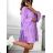 Übergroßes 3/4-Langarmkleid für Damen (S/M EINHEITSGRÖSSE) ITALIAN FASHION IMWGB231731