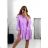 Übergroßes 3/4-Langarmkleid für Damen (S/M EINHEITSGRÖSSE) ITALIAN FASHION IMWGB231731