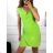Kurzes, ärmelloses Icecool-Sommerkleid für Damen (S/M EINHEITSGRÖSSE) ITALIAN FASHION IMM23177