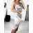 Langes, elegantes, trägerloses Satin-Partykleid für Damen (Einheitsgröße S/M) ITALIAN FASHION IMPSH236357A/DU -   Smaragdgrün -   S/M/L