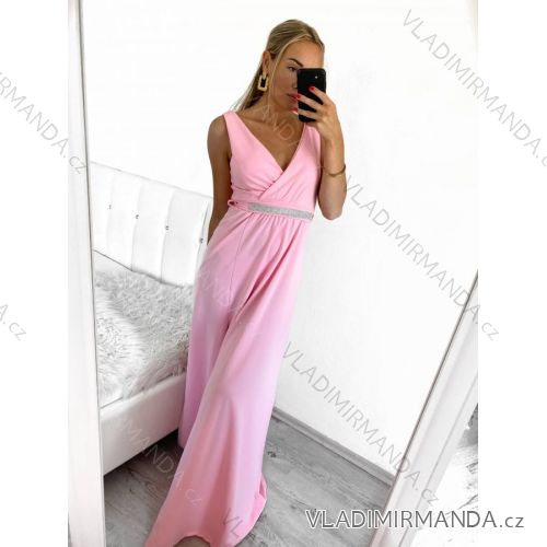 Šaty dlouhé společenské elegantní plesové dámské (UNI S/M) ITALSKÁ MÓDA IMM20912