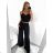 Elegantes langärmliges Kleid mit Gürtel für Damen (Einheitsgröße S/M) ITALIAN FASHION IMM23UN6139