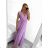Ärmelloses langes Partykleid für Damen (S/M EINHEITSGRÖSSE) ITALIAN FASHION IMPBB22 IMPBB225009kt/DRU S/M neonpink