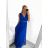 Langes Partykleid für Damen mit Trägern (S/M EINHEITSGRÖSSE) ITALIAN FASHION IMPSH243677 Beige S/M
