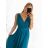 Langes Partykleid für Damen mit Trägern (S/M EINHEITSGRÖSSE) ITALIAN FASHION IMPSH243677 Beige S/M