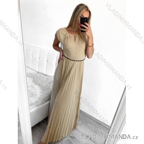 Ärmelloses langes Partykleid für Damen (S/M EINHEITSGRÖSSE) ITALIAN FASHION IMPBB23S3558
