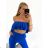Elegantes Sommerhosen-Set und Damenoberteil (S / M ONE SIZE) ITALIAN FASHION IMWG221626