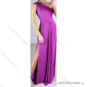 Langes, elegantes, ärmelloses Sommerkleid für Damen (Einheitsgröße S/M) ITALIAN FASHION IMPBB23B23544